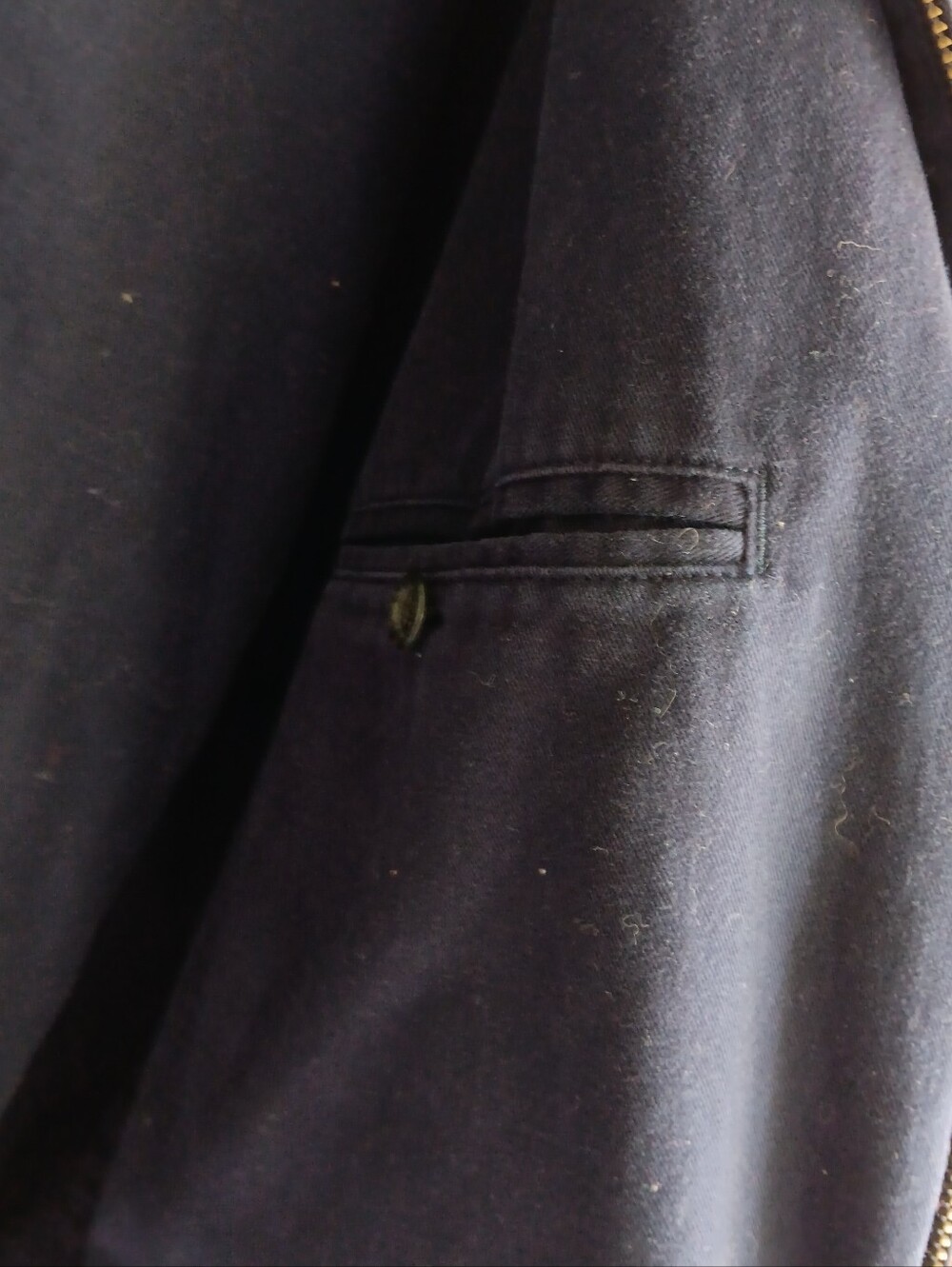 Vintage Polo By Ralph Lauren Navy Blue 100% Cotton Jacket Size XXL - Picture 5 of 9